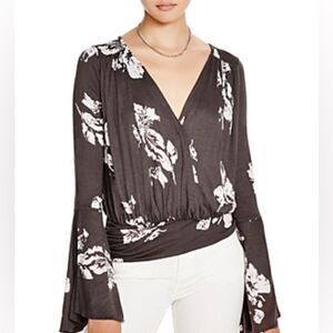 Free People Fiona Wrap Top S
